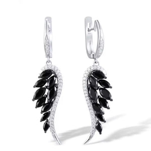 Black Beauty Collection - Angel Wing Earrings