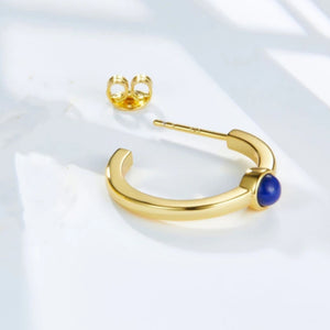 GALAXY Collection - Hoop Lapis Earrings