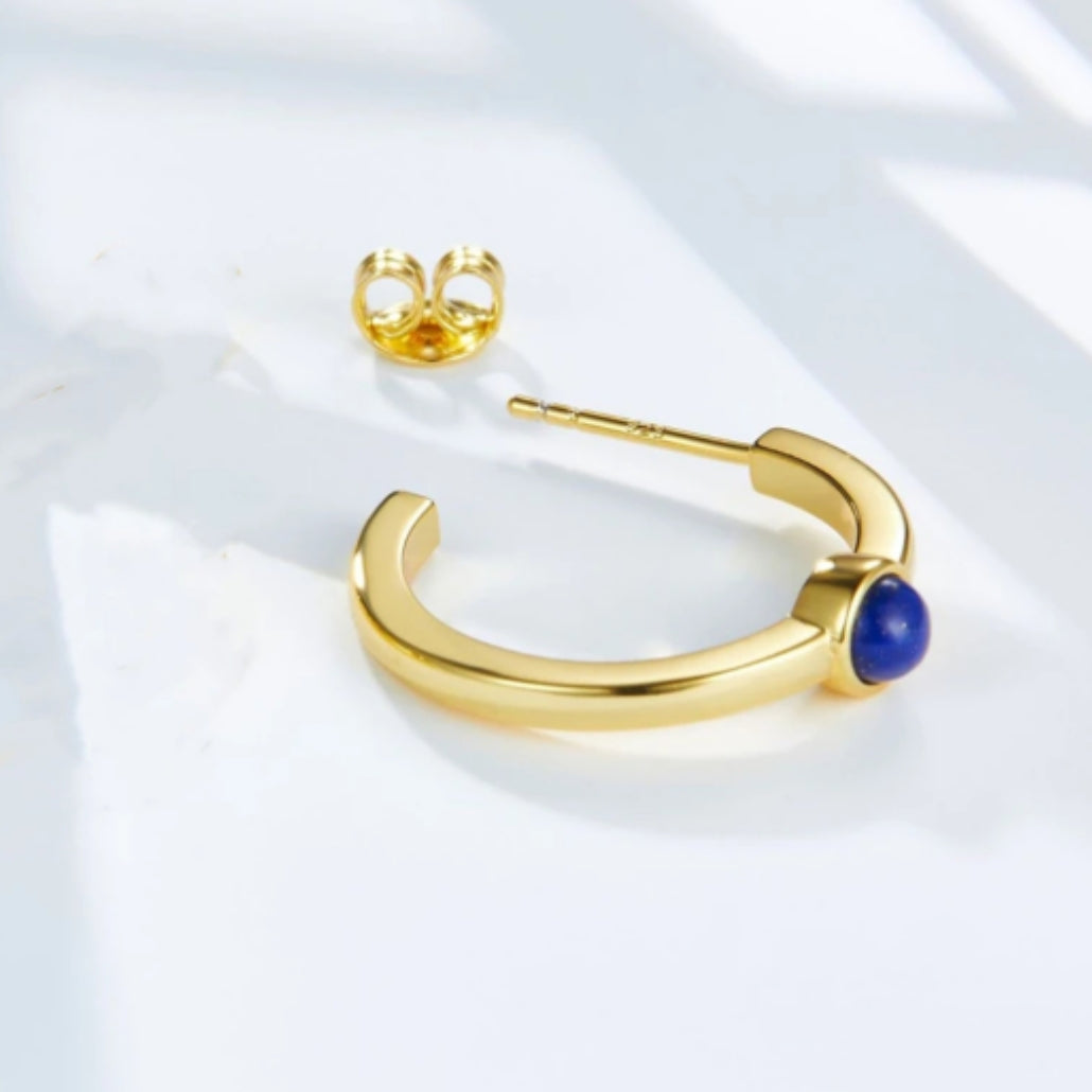GALAXY Collection - Hoop Lapis Earrings