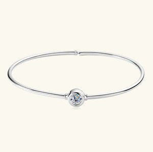 Classic Flawless Moissanite Bangle