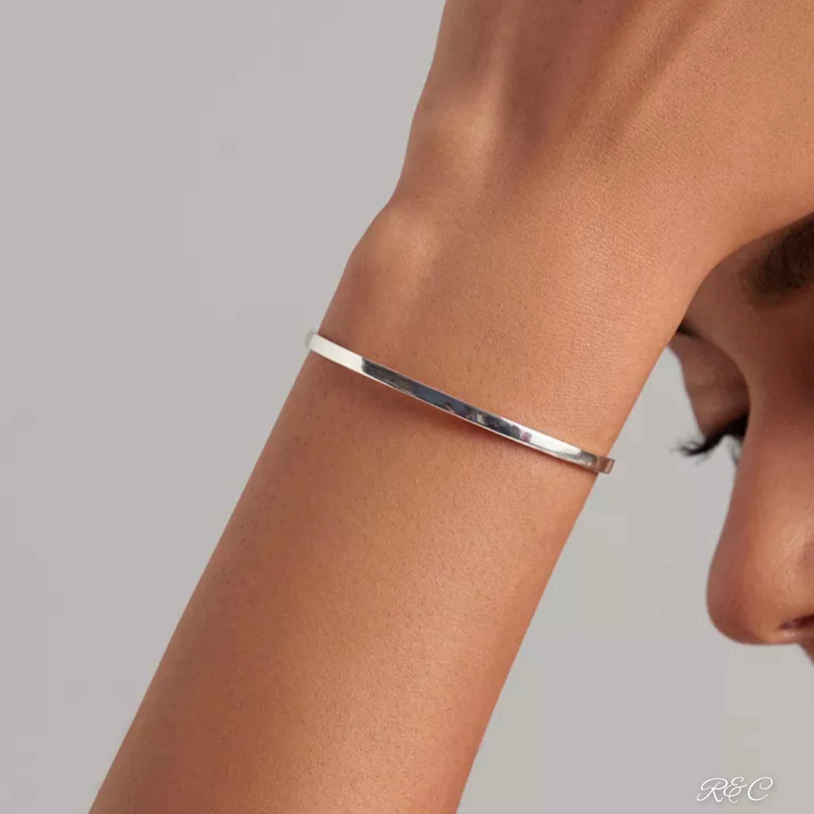 " Nothing Is Impossible " Silver Bangle