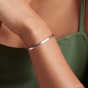 " Nothing Is Impossible " Silver Bangle