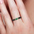 Black Diamonds & Emerald 14K Yellow Gold Band Ring