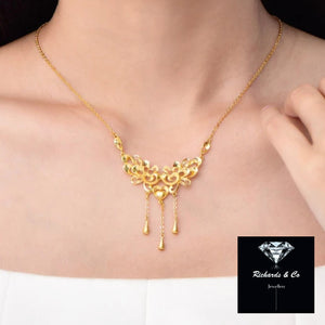 24K Solid Gold Necklace