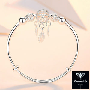 Dream Catcher Silver Bracelet / Bangle