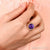 Purple Amethyst & Diamond Ring