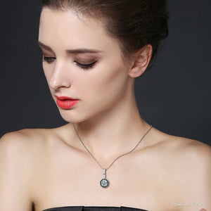 BLACK BEAUTY - Collection Black Zircon Silver Necklace