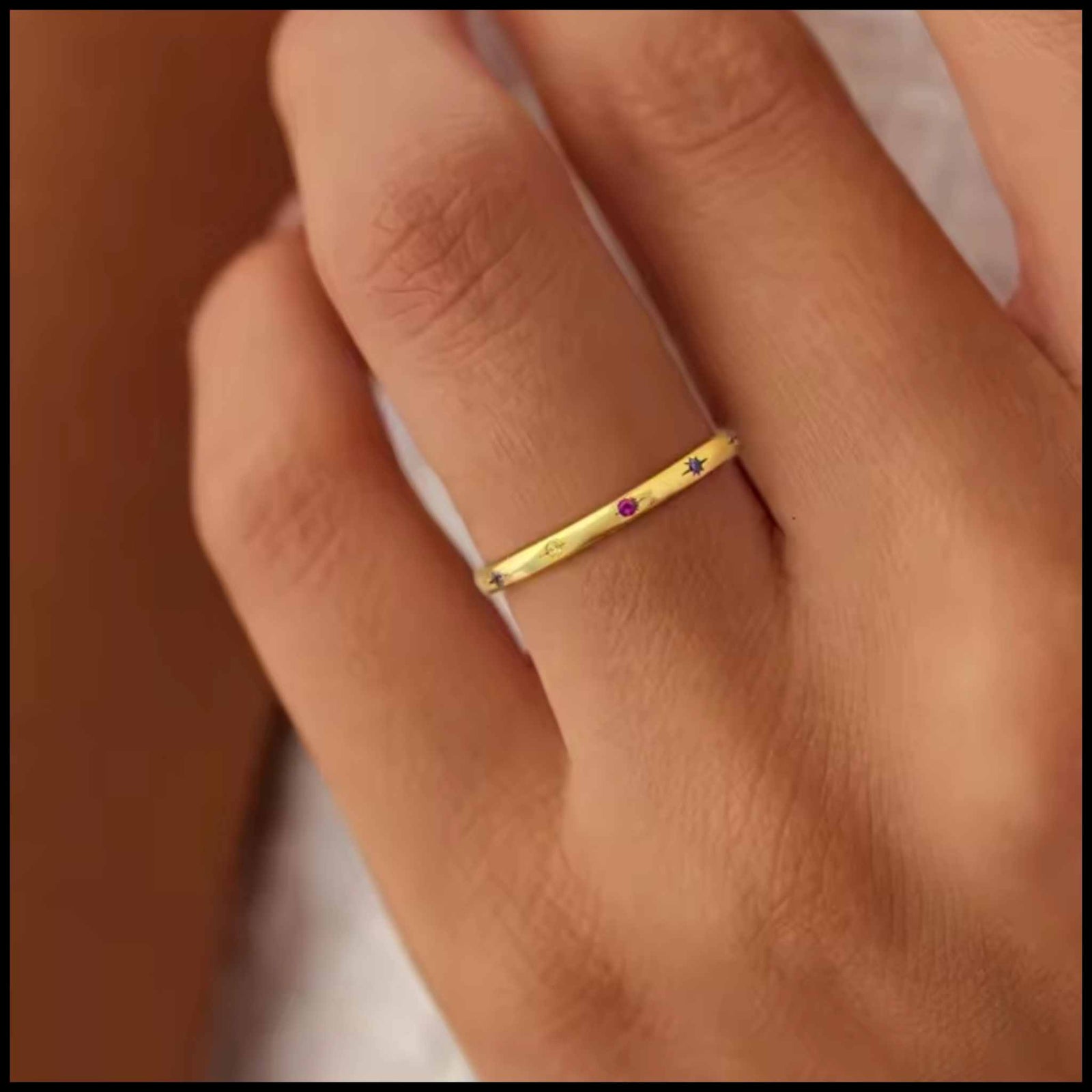 Colourful Gold Band