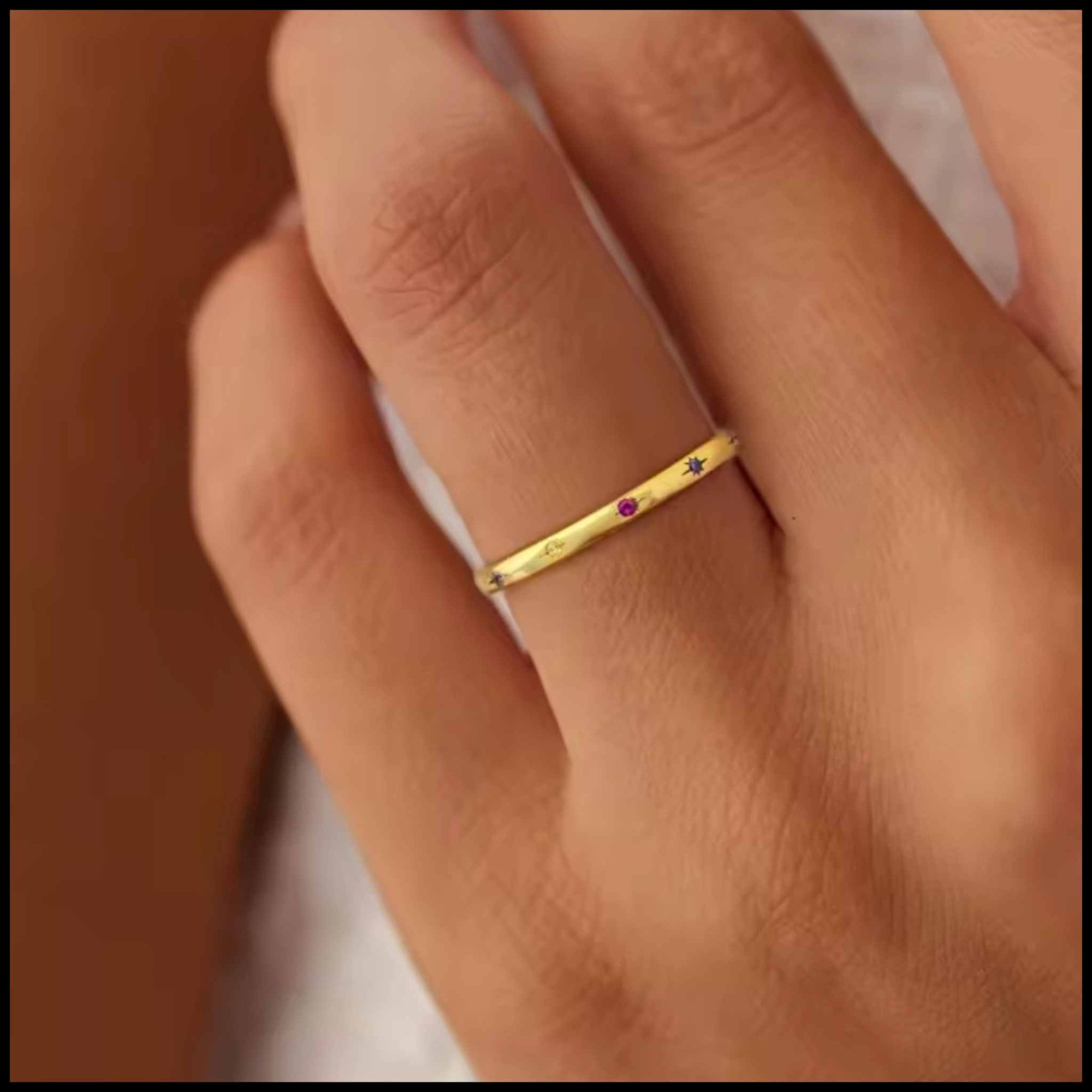 Colourful Gold Band
