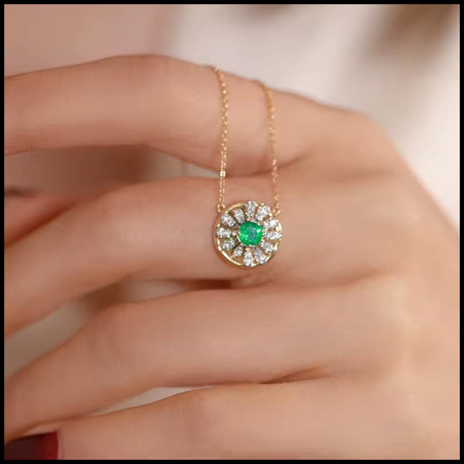 Green Zircon Necklace