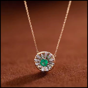 Green Zircon Necklace