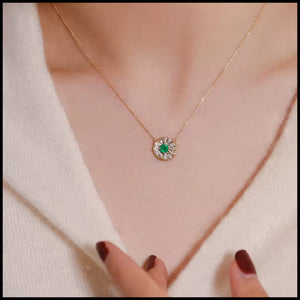 Green Zircon Necklace