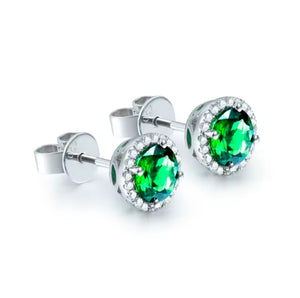 Tsavorite Diamond Earrings