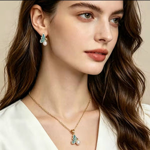 Butterfly Pearl Jewellery Set