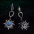 ALASKA -Blue Topaz & Diamond Drop Earrings