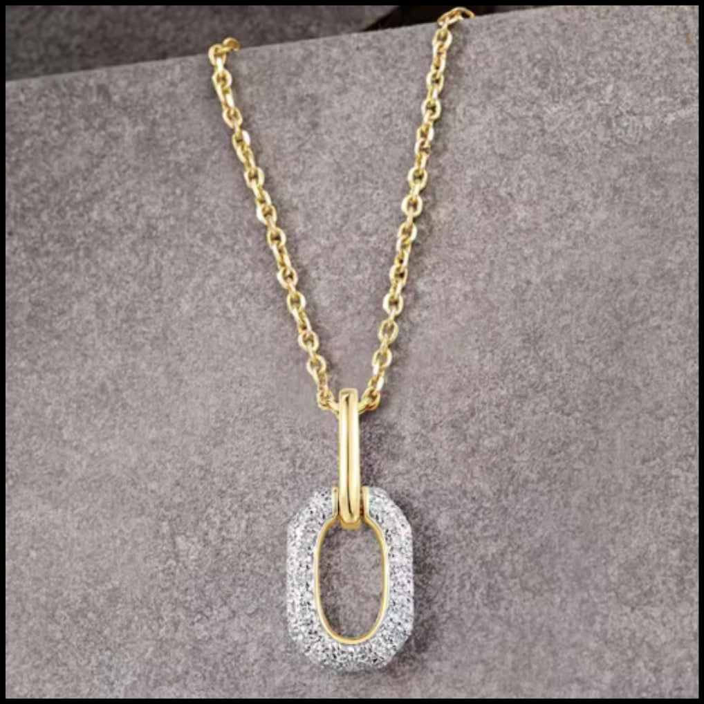 Diamond Pendant Gold Necklace