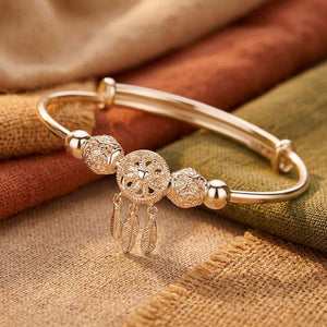 Dream Catcher Silver Bracelet - Bangle