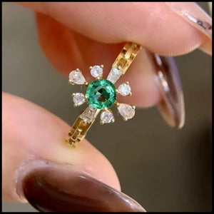 emeralds  diamonds