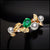 MARTHA - Emerald,Pearl & Diamond Gold Ring