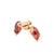 Natural Red Garnet Stud Earrings
