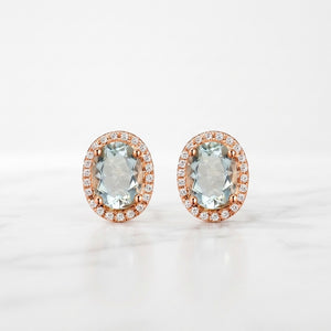 Green amethyst earrings