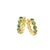 Green Garnet Hoop Earrings
