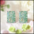 Green Ice Cut Stud Earrings