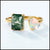 Moss Opal Gold Ring