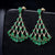 ATHENA - Emerald & Diamond Drop Earrings