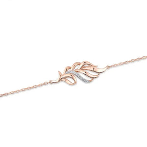 Diamond Leaf Bracelet