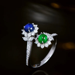 CATHERINE - Sapphire,Emerald & Diamonds R&C Signature Piece Ring