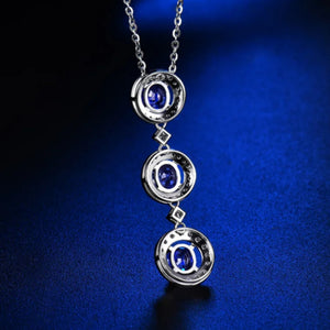 SABINA Pendant - Sapphire & Diamonds