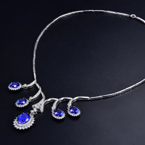 SKYLA -Tanzanite & Diamond Necklace