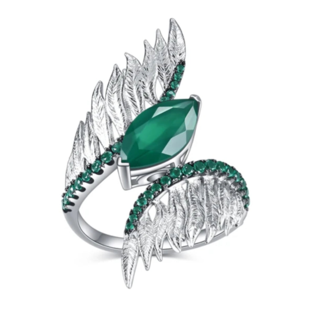 BLAKELY - Solid Silver Angel Wing Ring