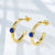 GALAXY Collection - Hoop Lapis Earrings