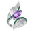 BLAKELY- Purple Amethyst Angel Wing Ring