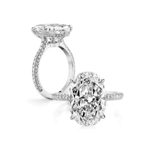 Diamond ring with a white background