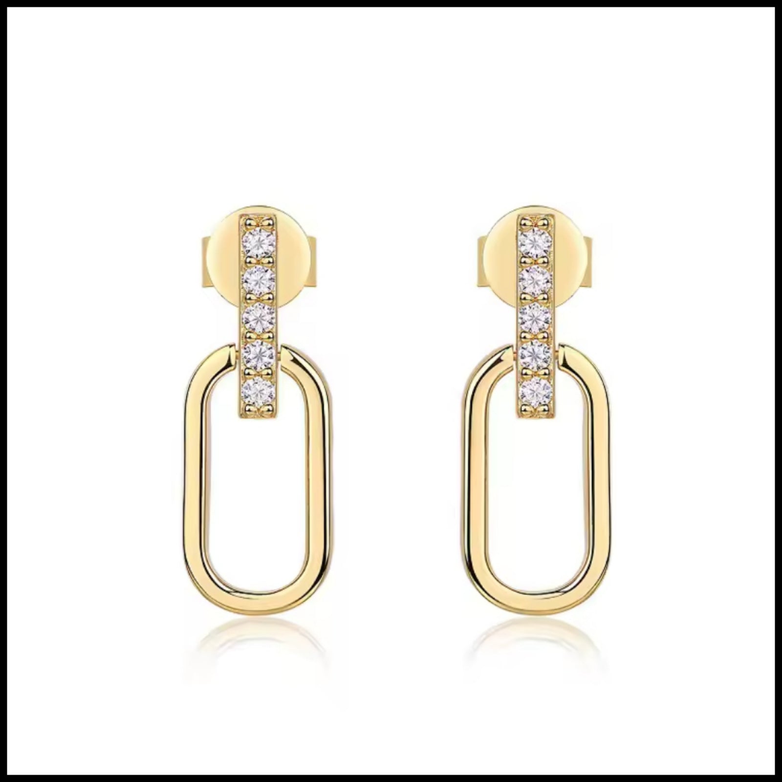Moissanite Drop Earrings