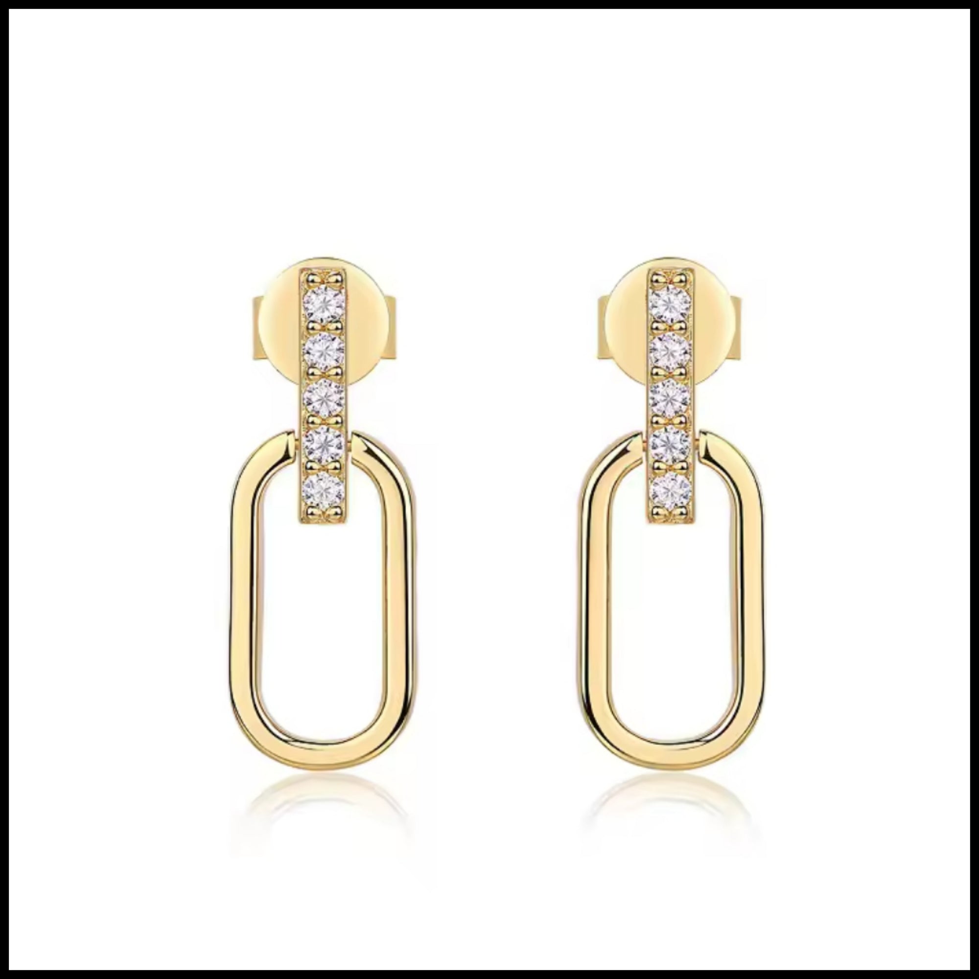 Moissanite Drop Earrings