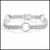 Moissanite round cut bracelet in solid silver with sparkling stones and circular centerpiece design