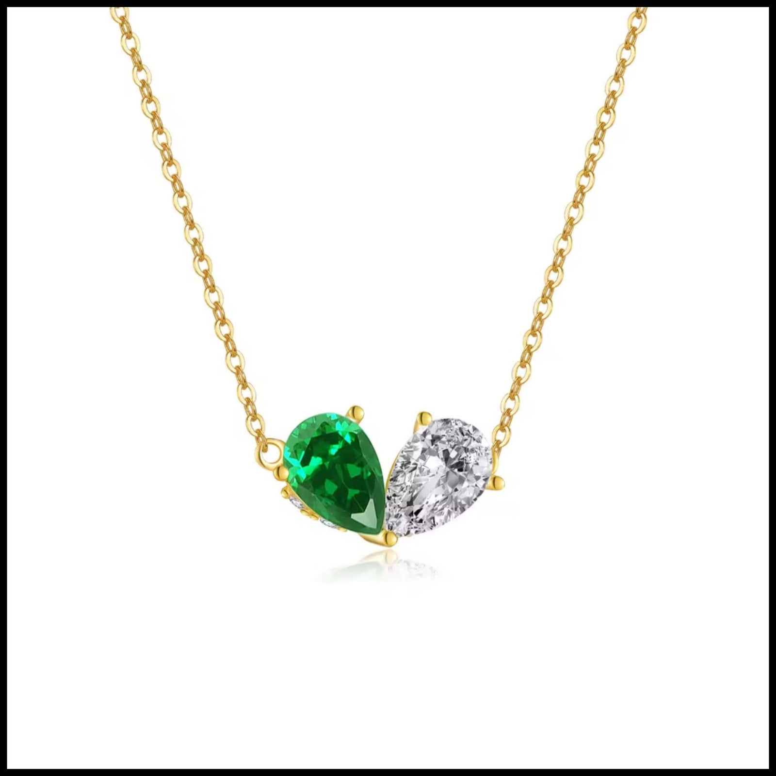 Zirconia Silver Necklace