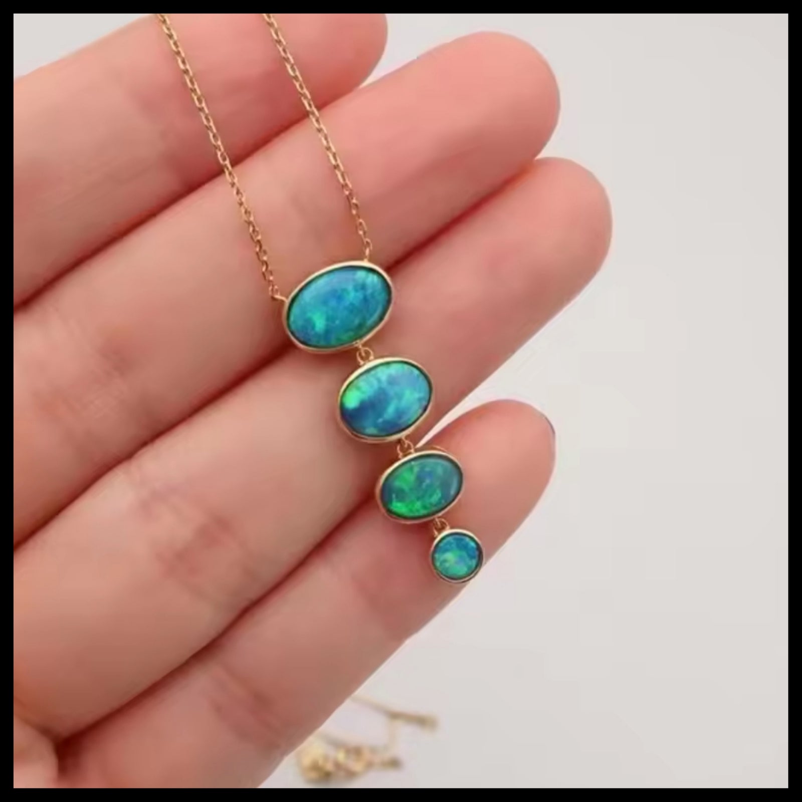 Opal Gold Necklace