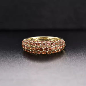 MABEL - Orange Sapphire Yellow Gold Ring