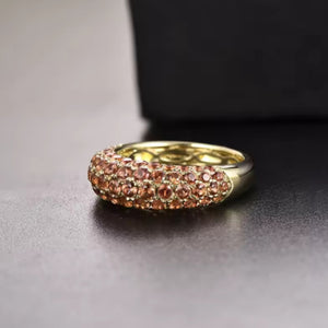 MABEL - Orange Sapphire Yellow Gold Ring