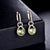 Peridot & Diamond Drop Earrings