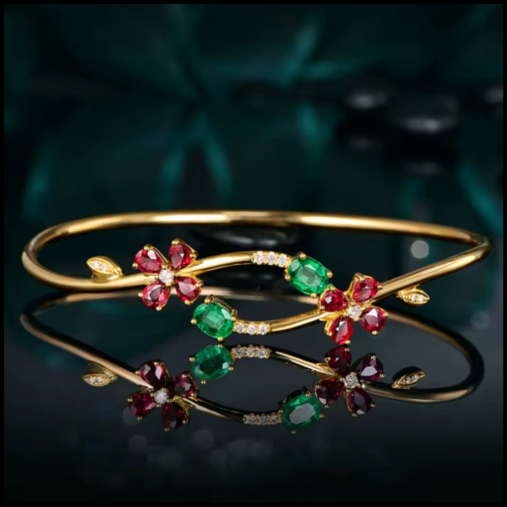 FLORENCE - Ruby,Emerald & Diamond Bracelet