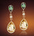 Gemstone & Diamond Drop Earrings