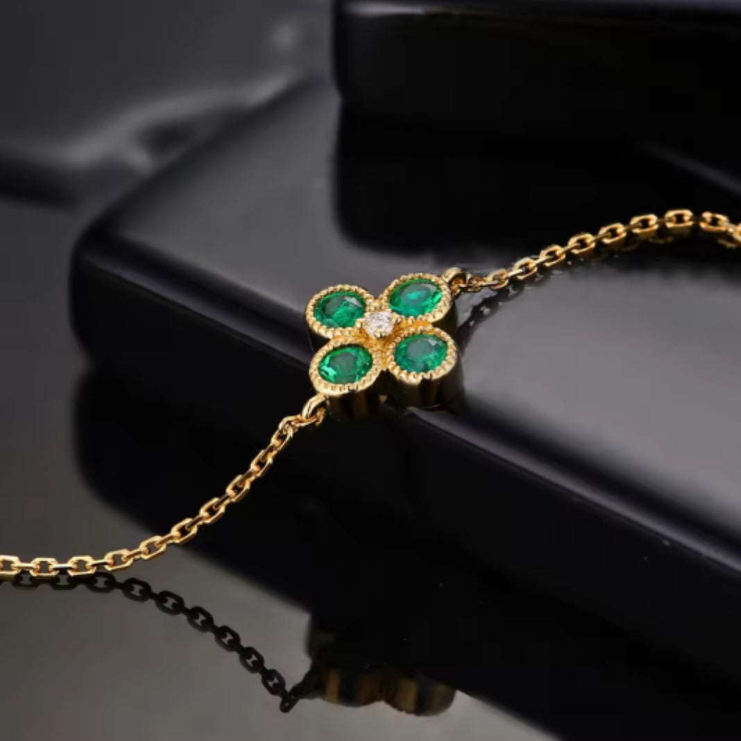 Emerald & Diamond Bracelet