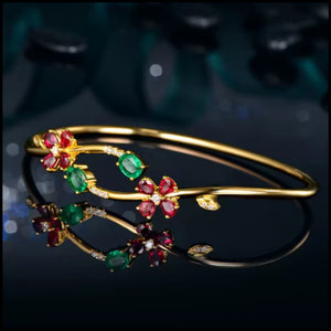 FLORENCE - Ruby,Emerald & Diamond Bracelet