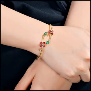 FLORENCE - Ruby,Emerald & Diamond Bracelet